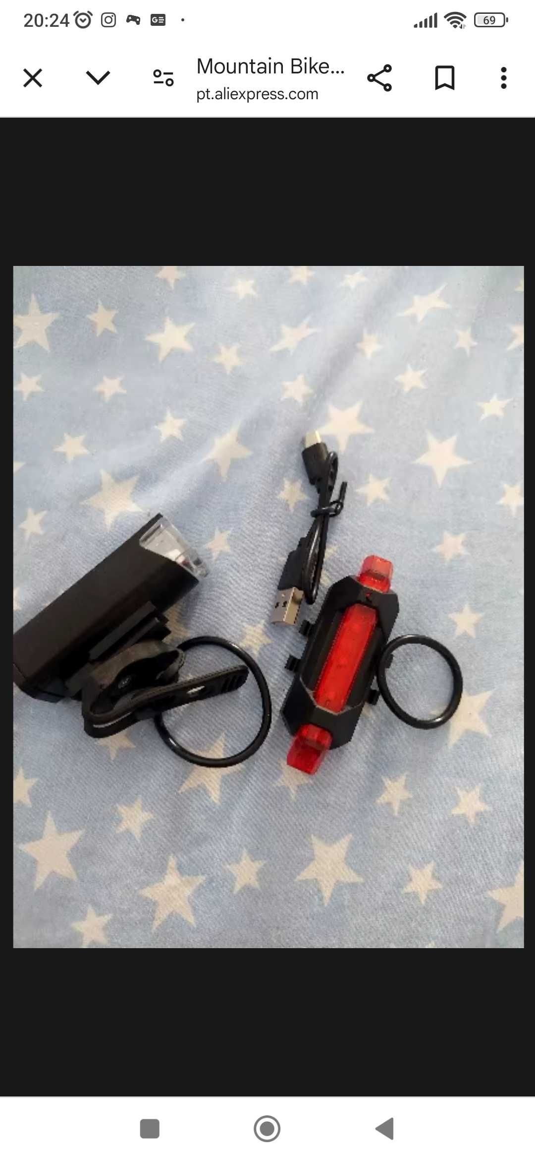 Luzes para bicicleta