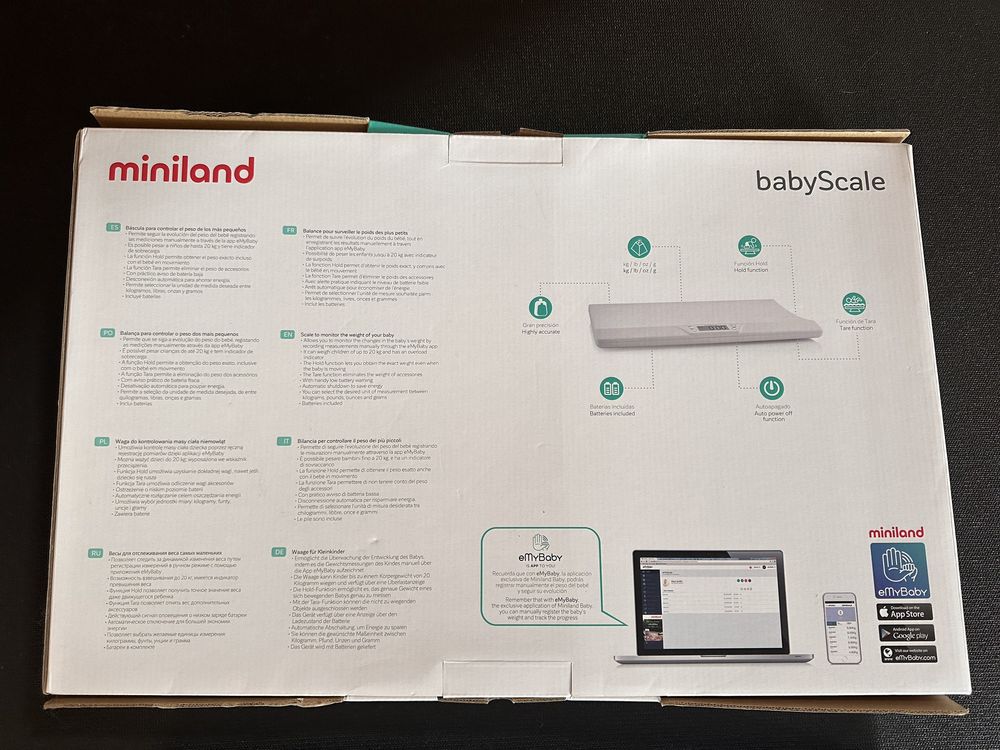Miniland waga elektroniczna dla dziecka/niemowlaka