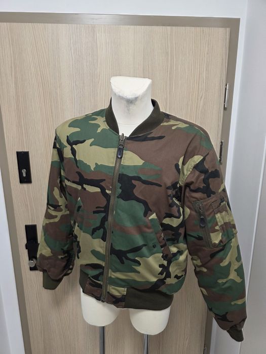 MIL-TEC Kurtka Pilotka Bomber MA-1 M Kamuflaż Moro Woodland JAK NOWA