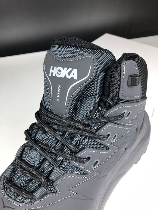 Зимові  утеплені  шкіряні водонепроникні чоловічі черевики Hoka