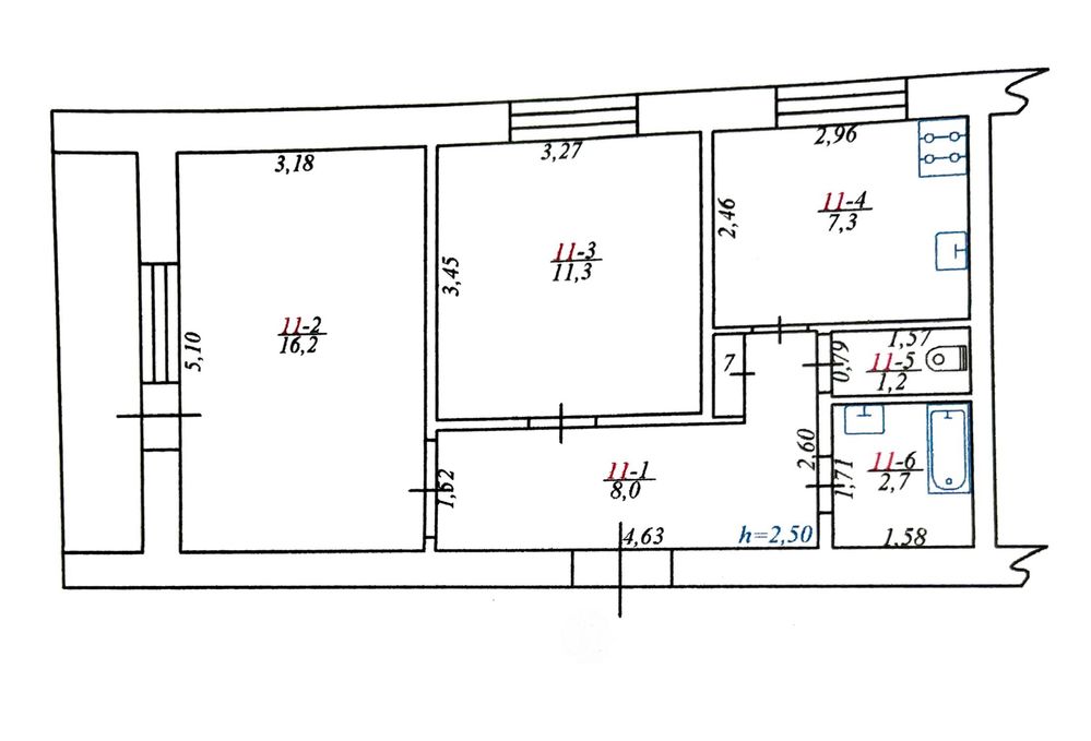 Продаж 2-кімнатна квартири, вул Соборна