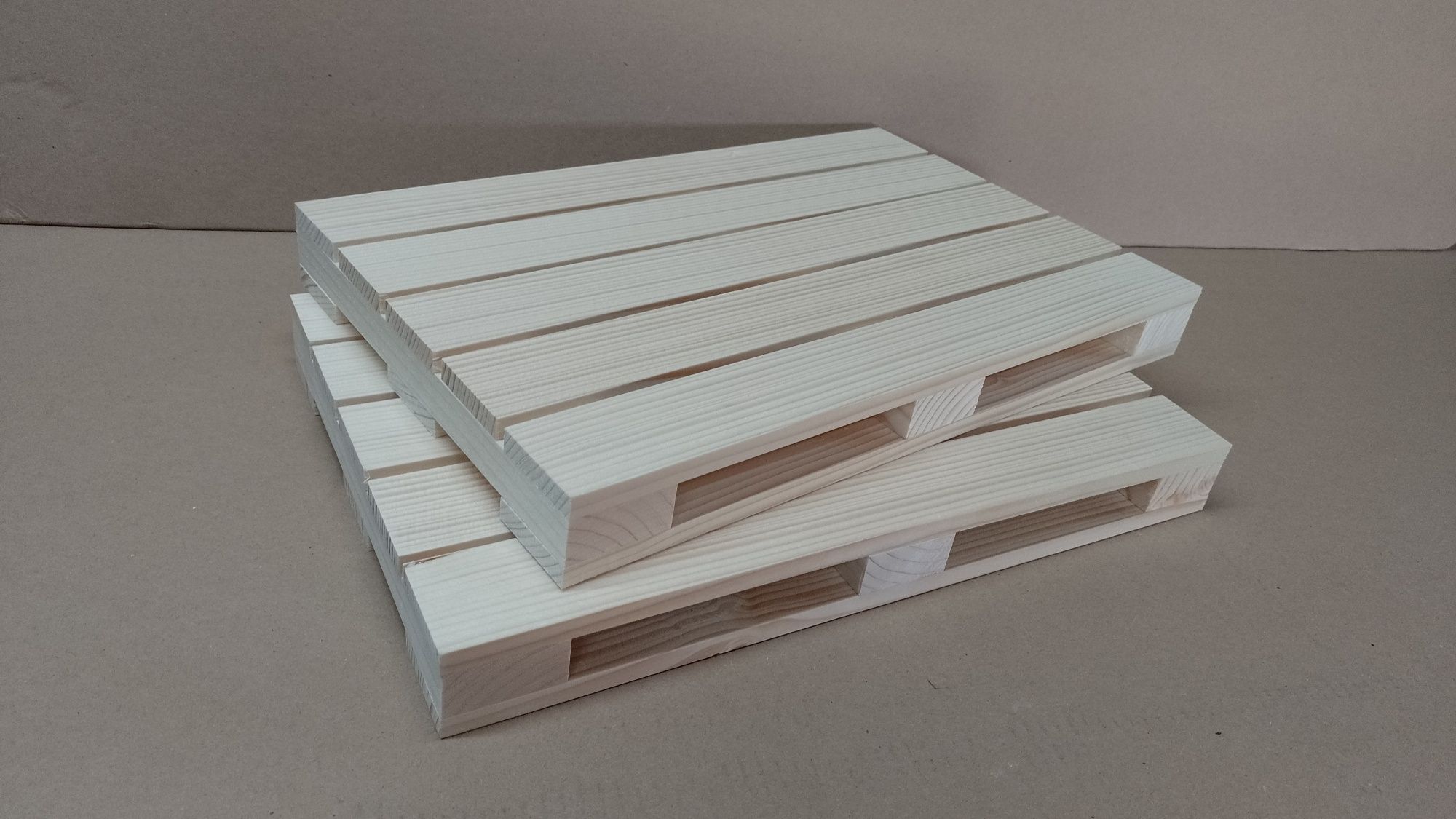 Paleta mini 25x39cm taca podstawa drewniana z drewna NIE SKLEJKA