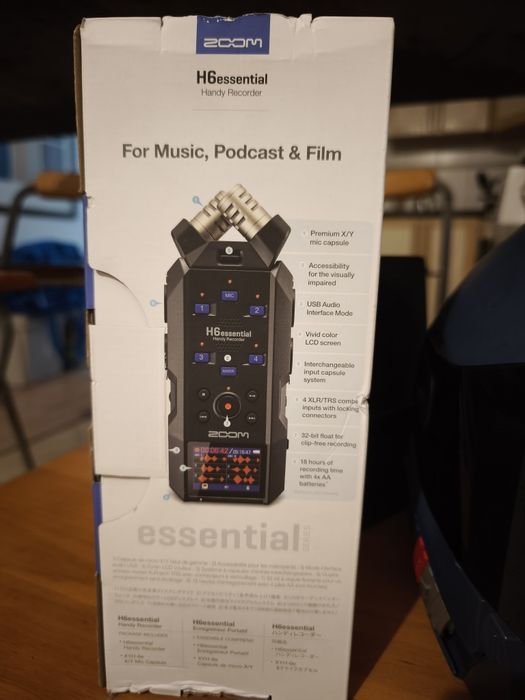 Gravador 6 pistas Zoom H6essential Handy Recorder