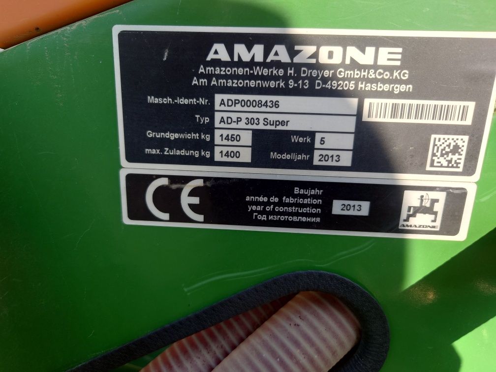 Agregat uprawowo siewny Amazone adp.kg 3000.  Kverneland.