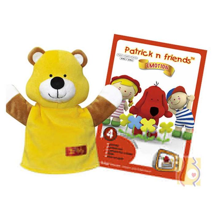 Duża pacynka BOBIE Patrick i przyjaciele + 5 kresk eduk na DVD K`sKids