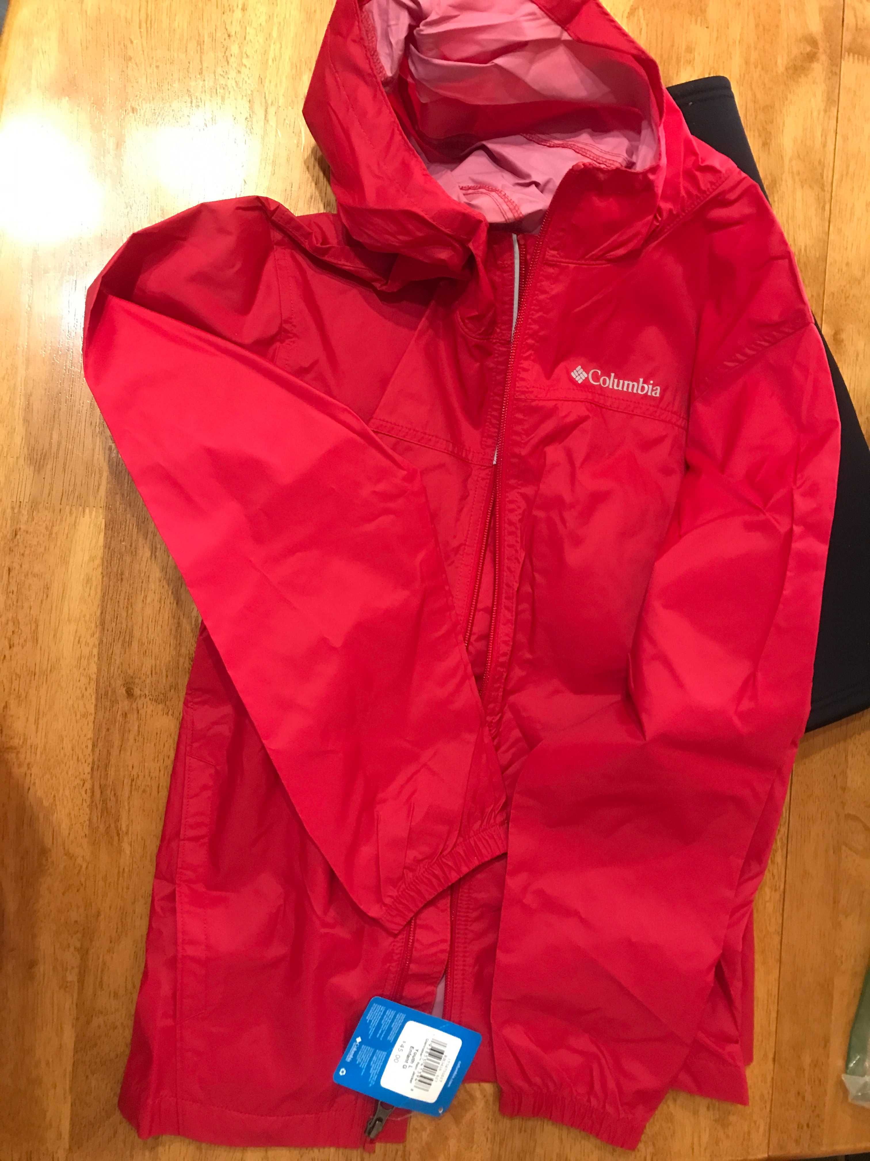 Куртка червона дощовик COLUMBIA для дівчинки підліток НОВА