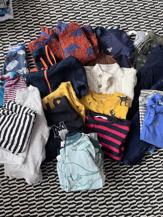 Zestaw paka paczka 110 / 116 dla chlopca + gratis h&m