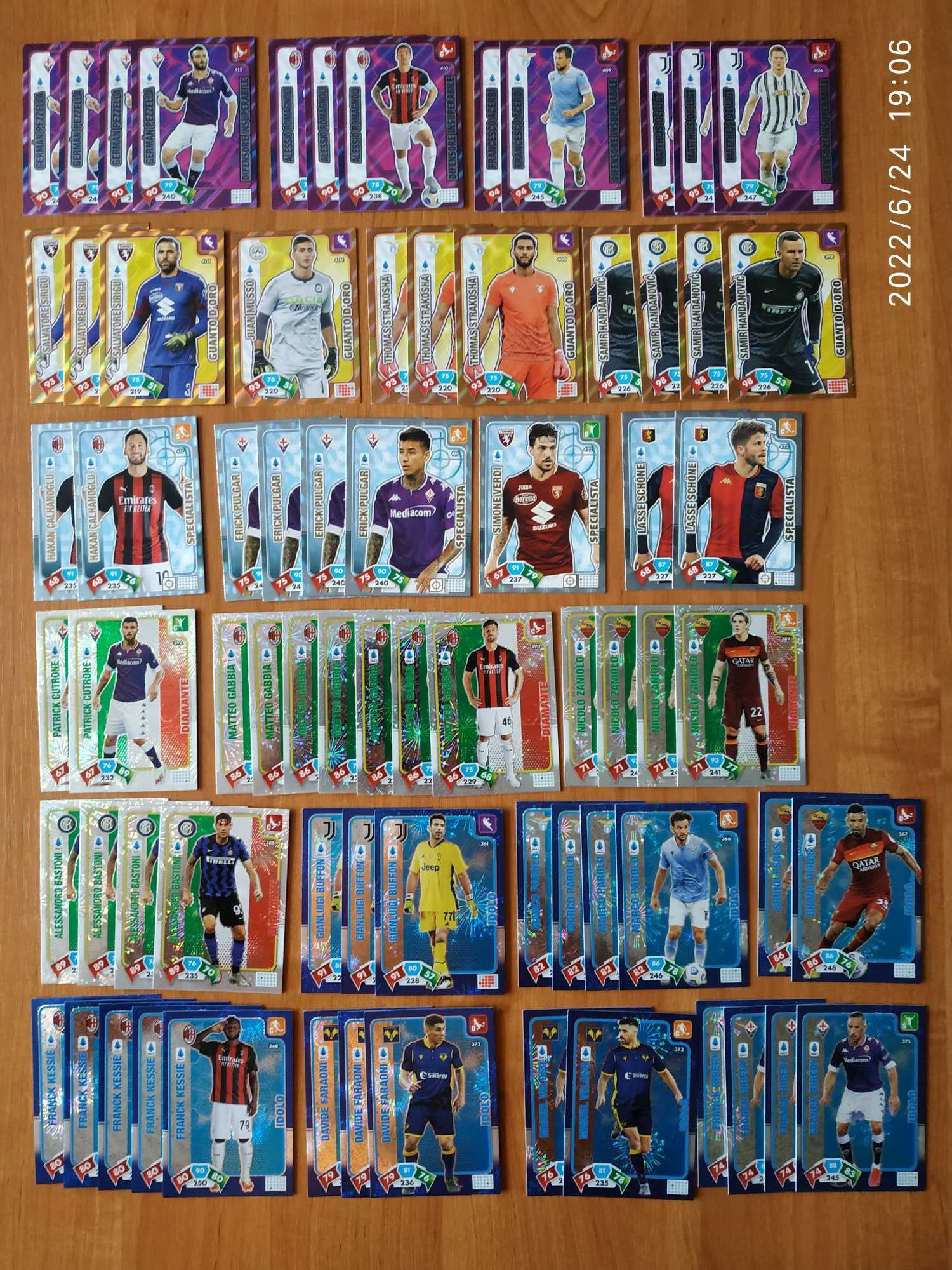 Panini Calciatori Adrenalyn XL 2020/21 - zestaw 419 kart (Top Player)