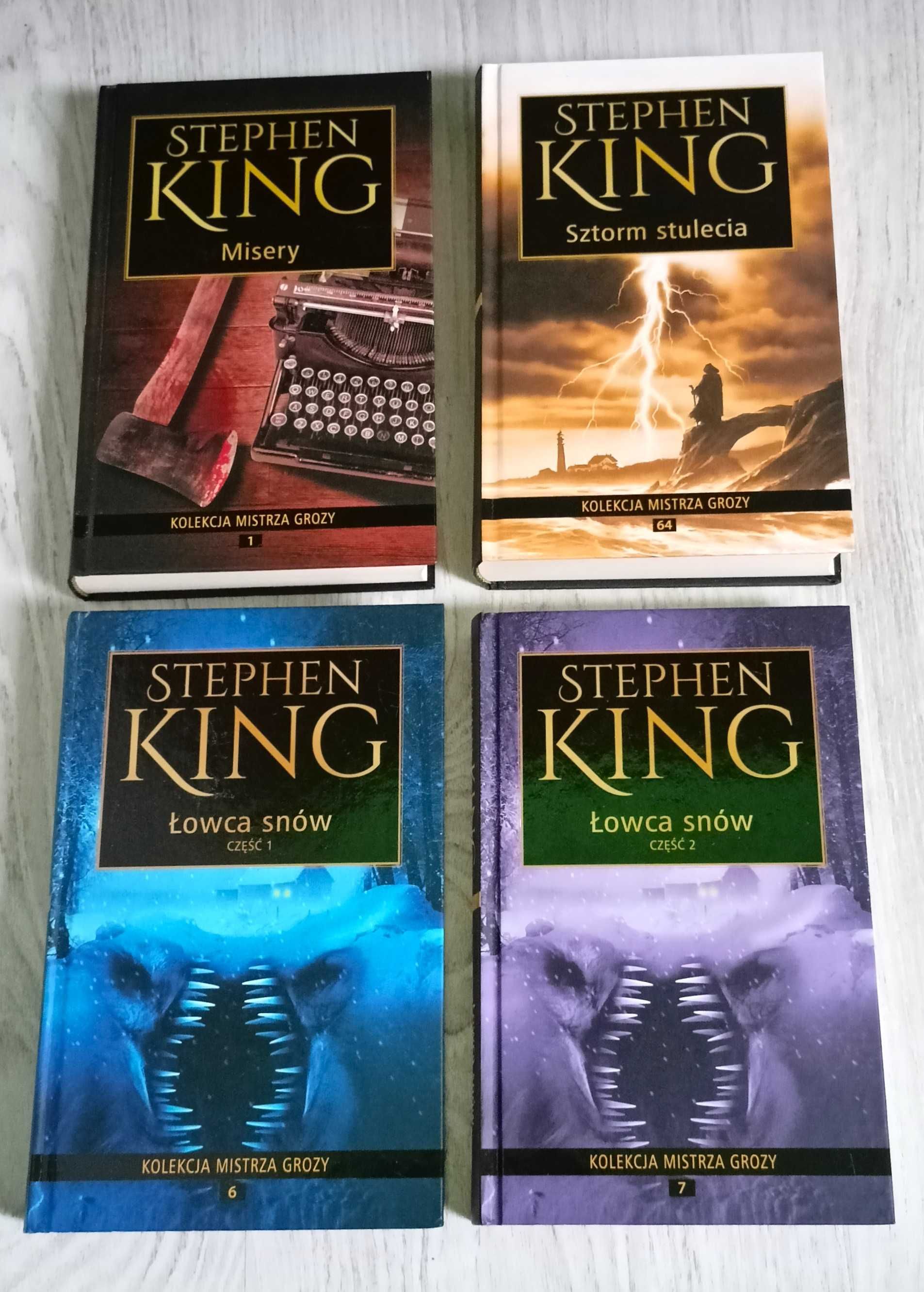 4x Stephen King Sztorm stulecia UNIKAT + Łowca snów  1 i 2 + Misery
