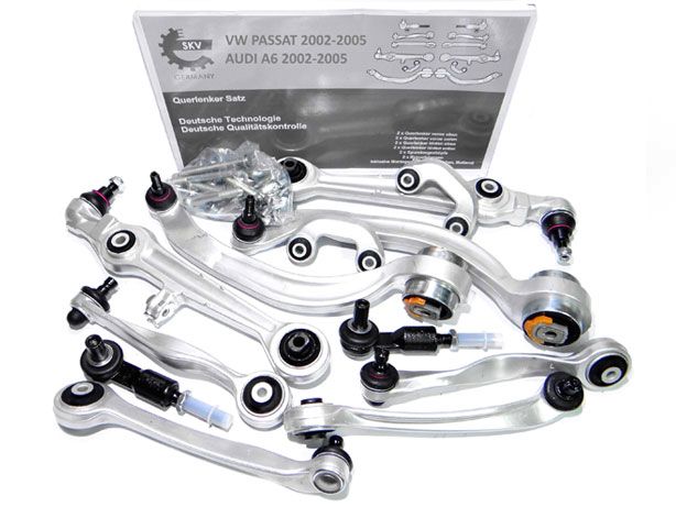 Kit Braços Triângulos Suspensão HD Audi A6 C5 (01-04) (NOVO)