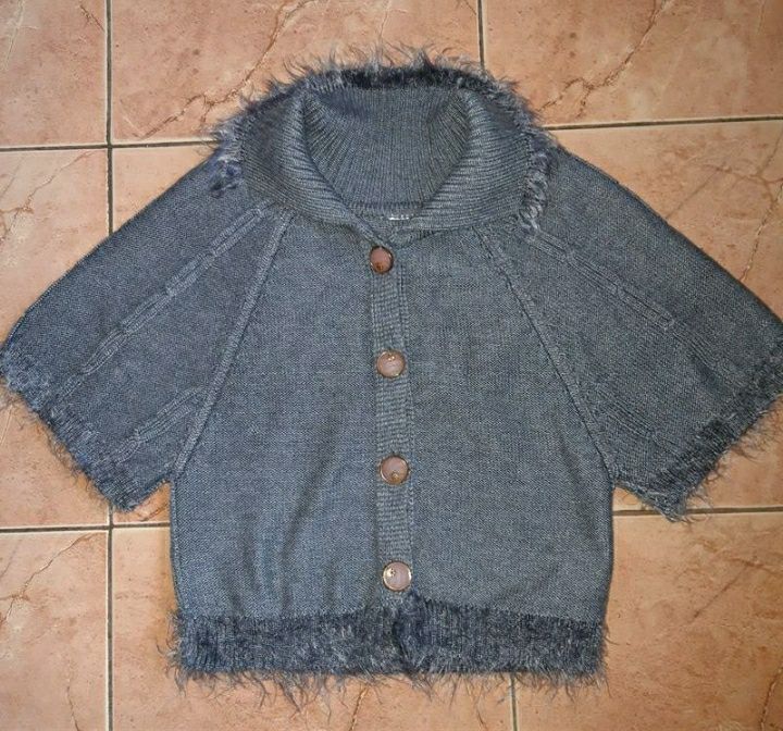 Тёплая кофта-болеро на девочку