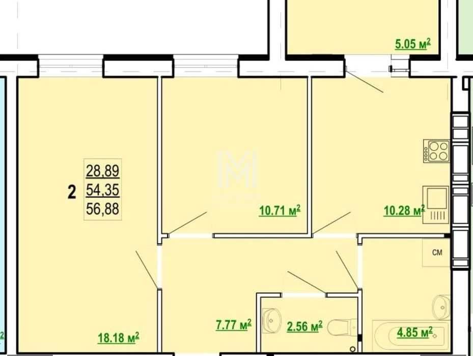 Продам 2комн.квартиру жк Победы,метро Алексеевка. Е-оселя.
