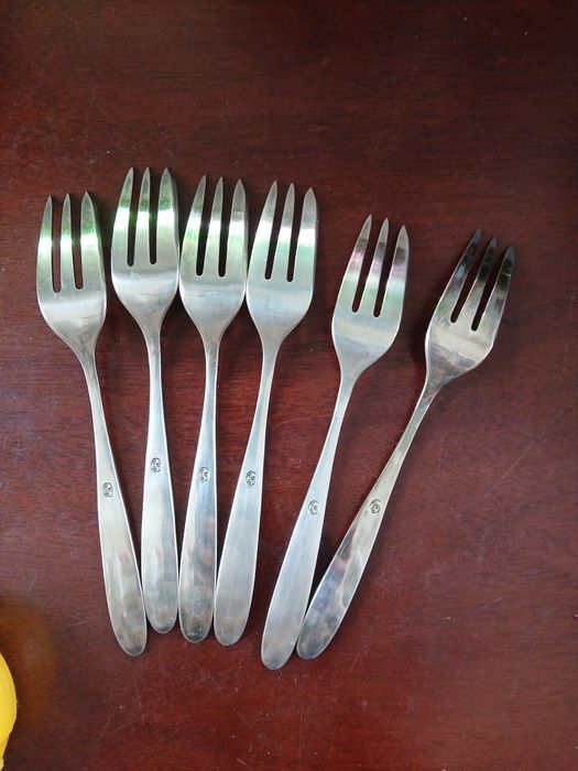 Wzór angielski Posrebrzane widelczyki hefra met 90 grubosrebrzone