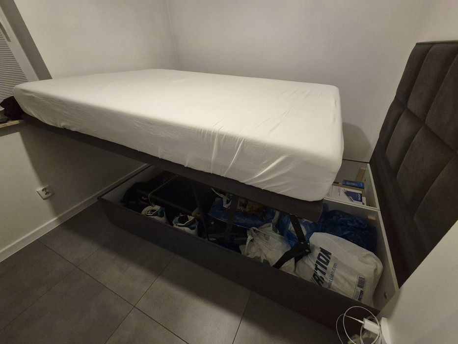 Łóżko Kontynentalne 140X200 Beżowe