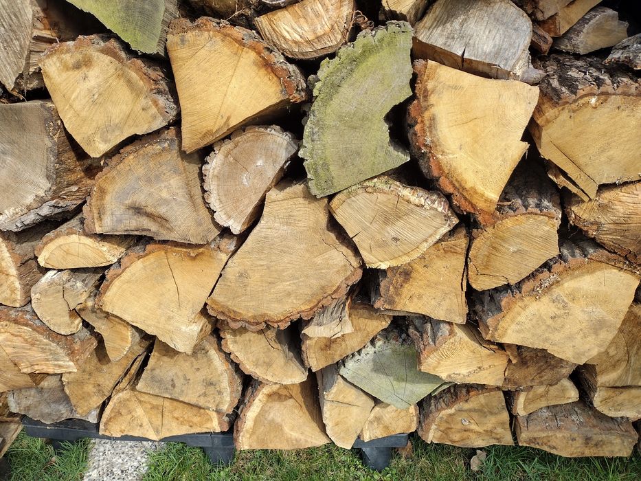 Dąb Dębina drewno kominkowe sezonowane porąbane