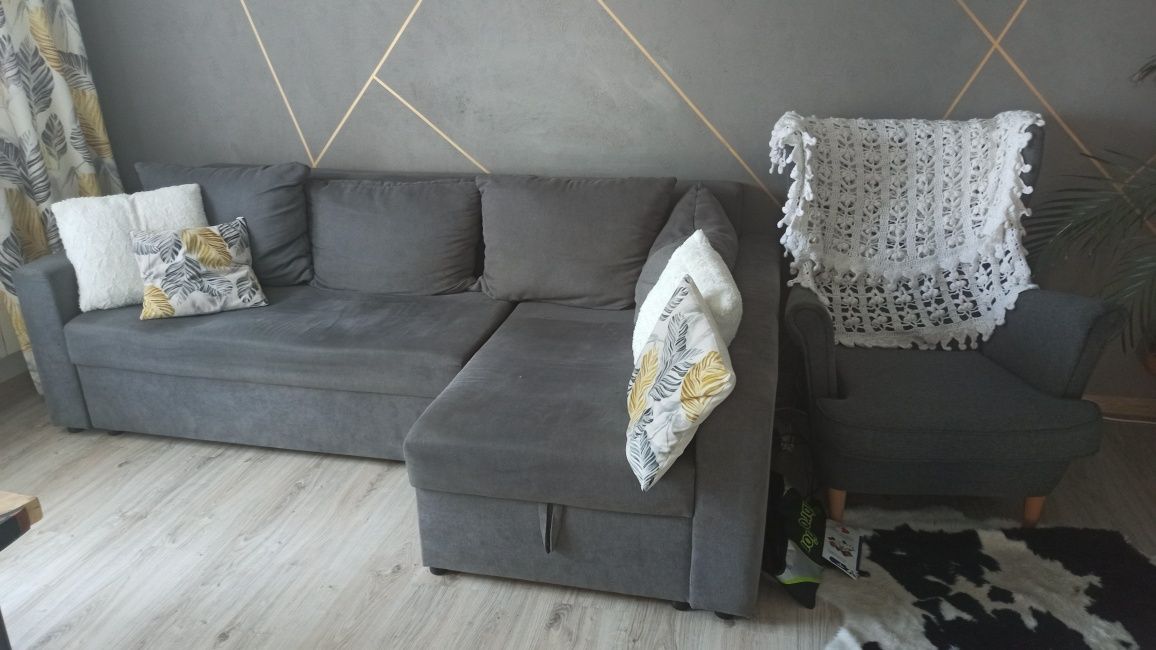 Narożnik z funkcją spania