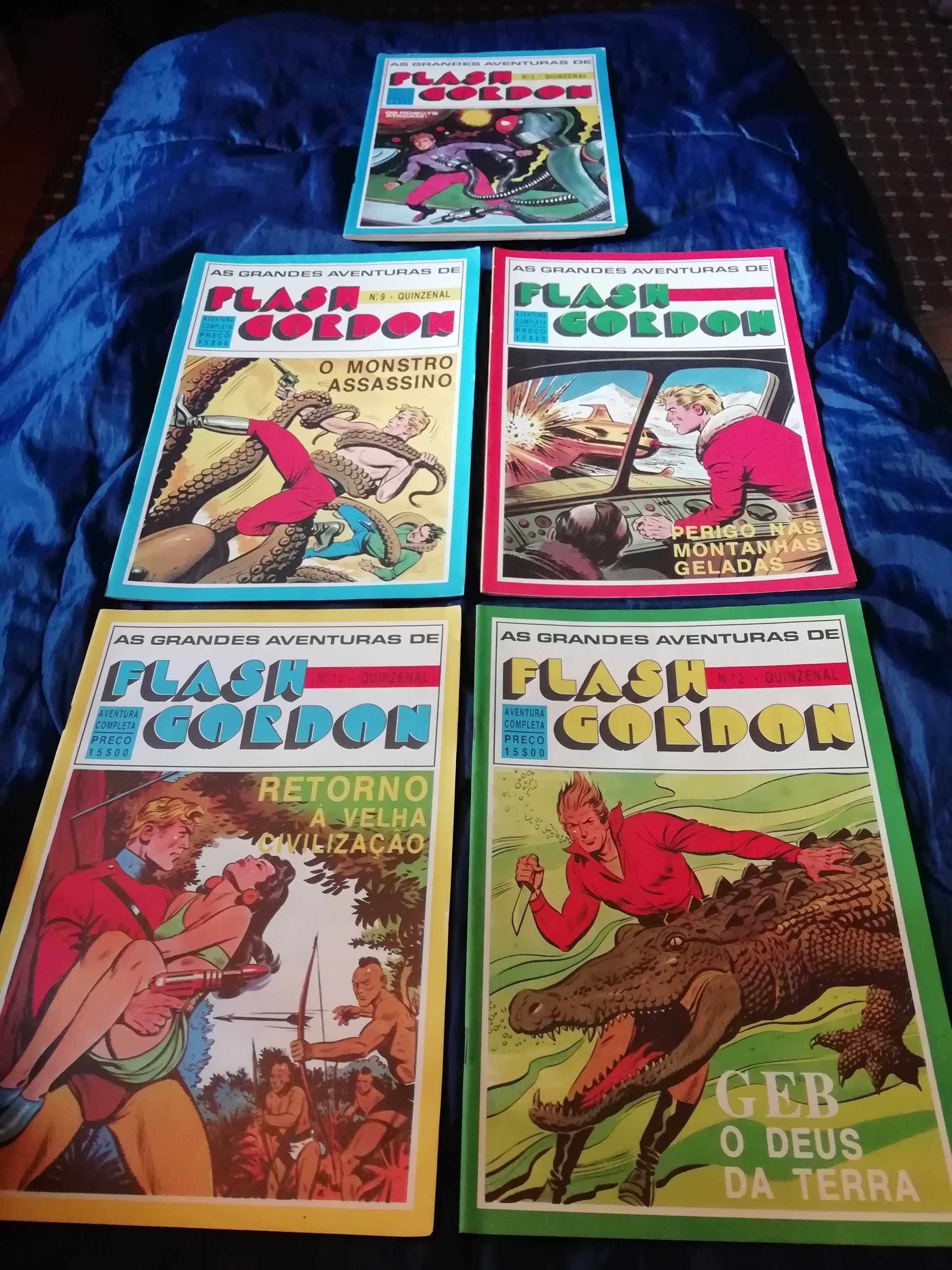 As Grandes aventuras de Flash Gordon 1978 - Nº1  e Nº 9, 10, 11 e 12