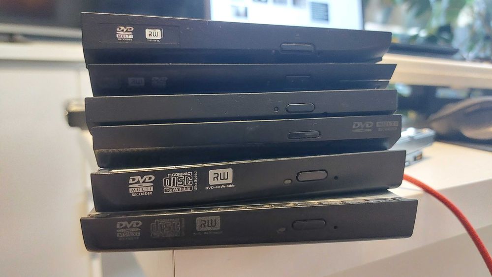Zestaw nagrywarek CD DVD laptop 6szt.