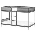 IKEA TUFFING Rama łóżka piętrowego, ciemnoszary, 90x200 cm
