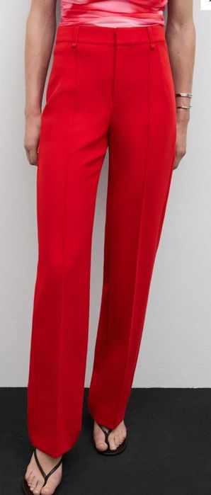 Прямі штани з декоративною строчкою ( Mango)