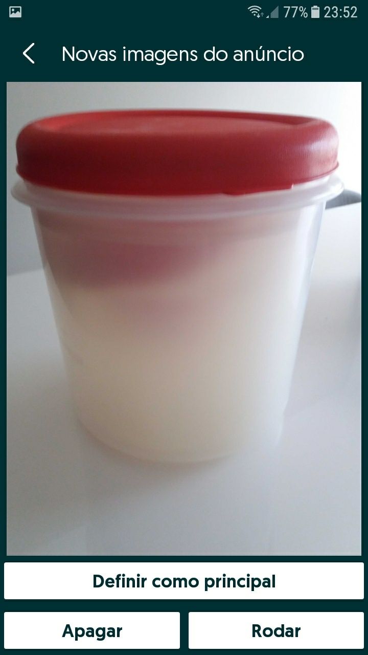 Recipientes tupperware plástico conjunto