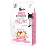 Корм BRIT CARE CAT STERILIZED 2 кг для стерилізованних котів. 4 Види