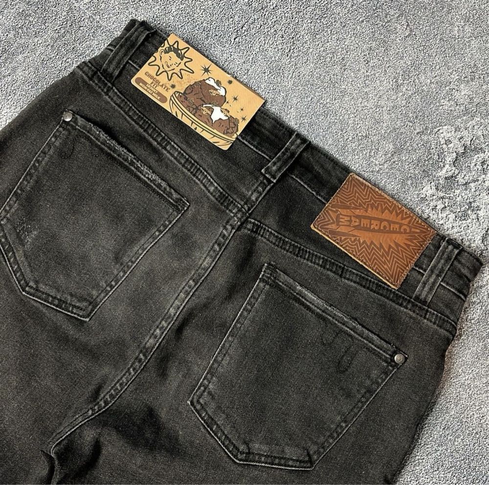 BBC Ice Cream Billionaire Boys Club Running Dog Logo Jeans Denim Black