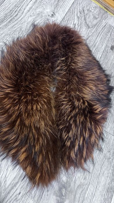Шикарный мех енота воротник