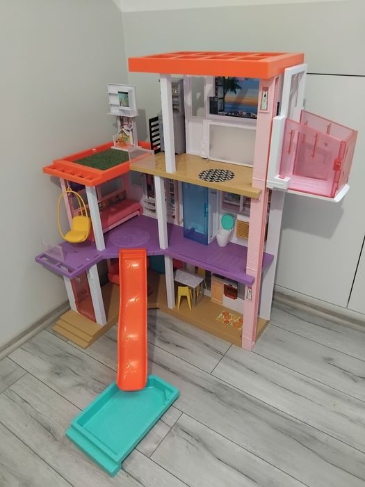 Barbie duzy domek marzeń DREAMHOUSE DELUXE dom willa z windą, basenem