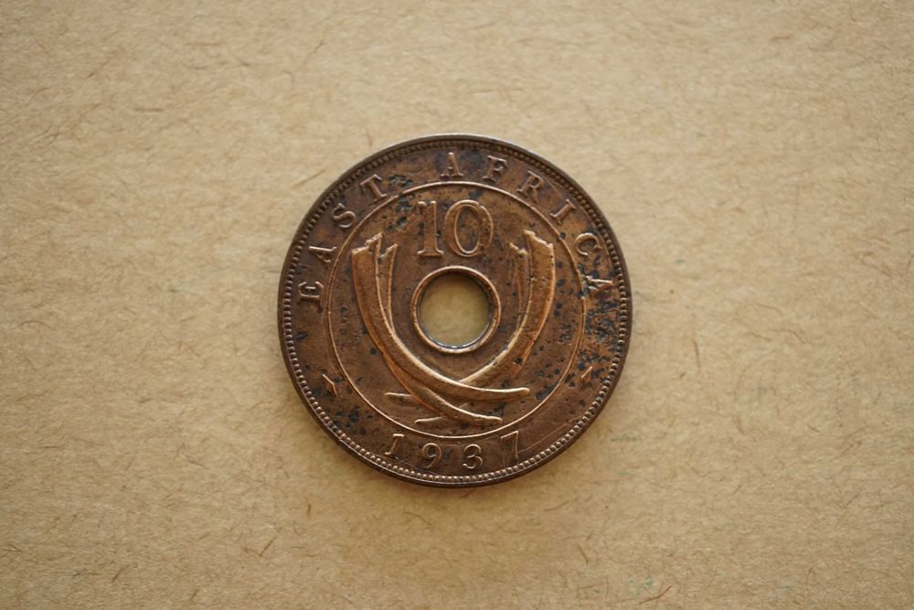 Lote 4 Moedas da África Oriental - George VI