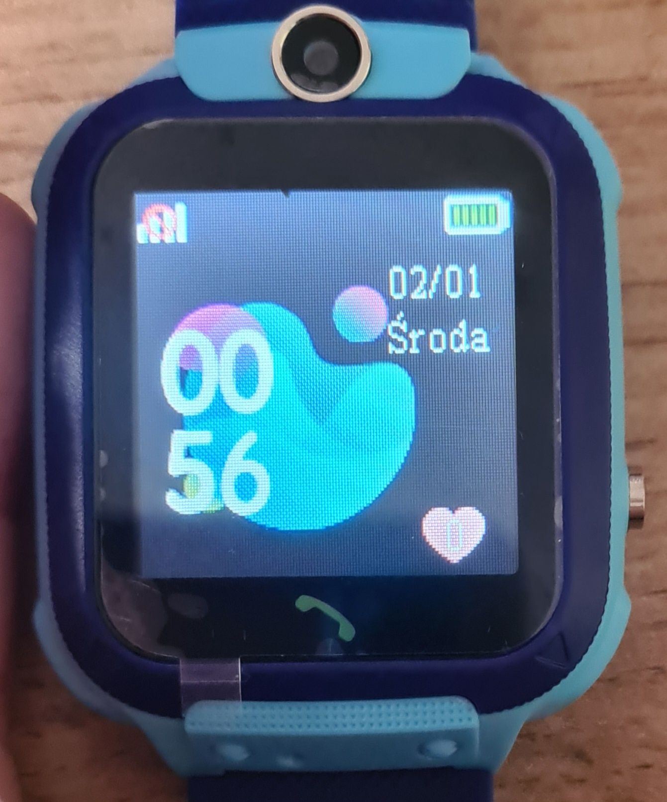 Smartwatch Kids Q12 Blue Zegarek dla dziecka SIM Kamerka Lokalizator