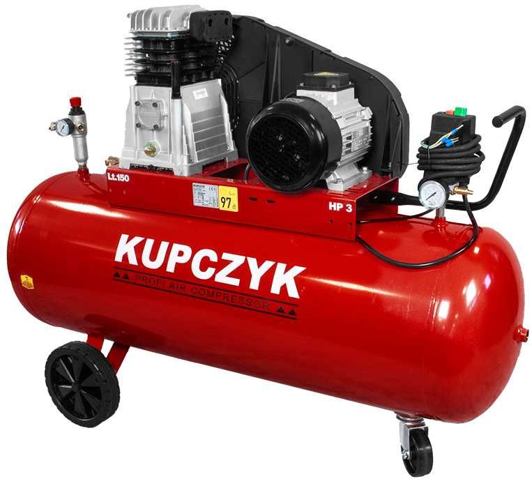 Kompresor Tłokowy Sprężarka Kupczyk 150 L 2,2 KW 400V Dostawa 0zł