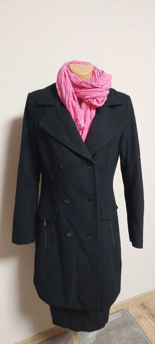 Damski płaszcz wełniany - 52% wełny