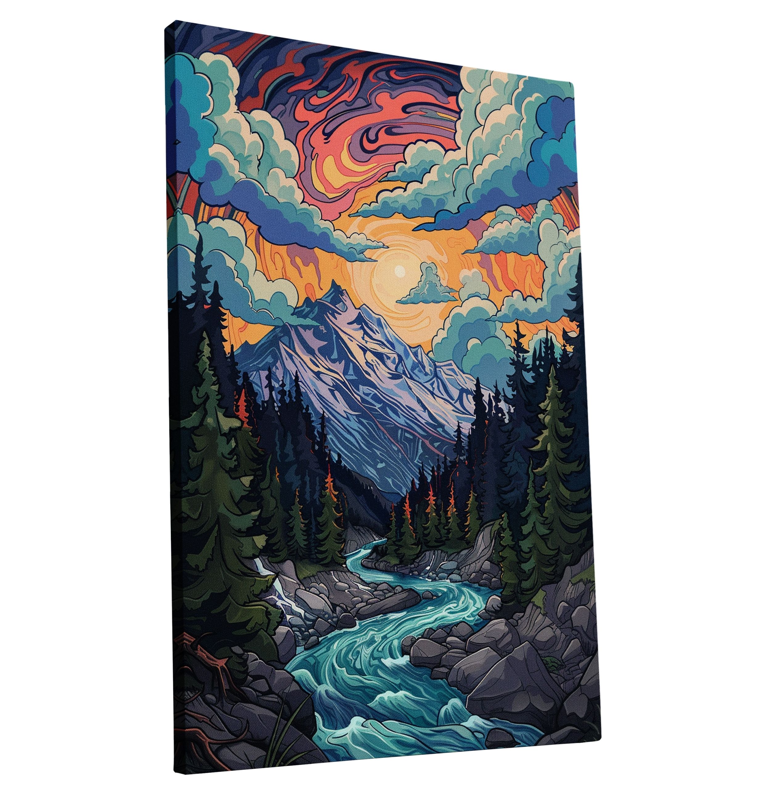 Obraz na płótnie Malowniczy Górski Krajobraz 60x90 cm