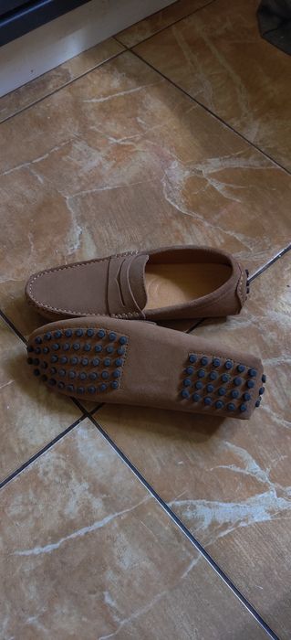 Макасины замшевые