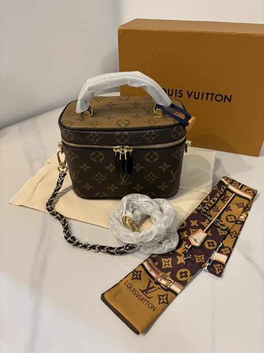 Nowy kuferek torebka Louis Vuitton z calym zestawem