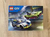 Nowe LEGO City Pościg radiowozu za muscle carem 60415.