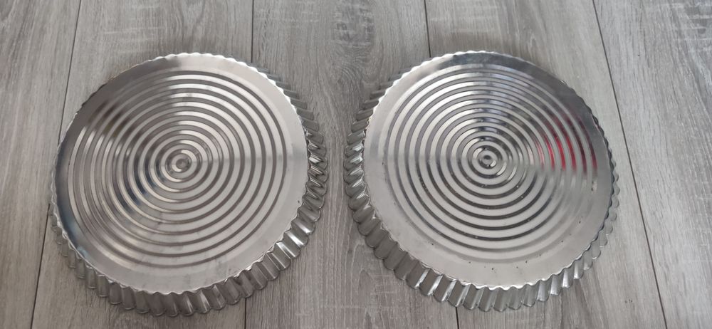 Forma do pizzy tarty blacha okrągła 27,5cm zestaw 2 sztuki