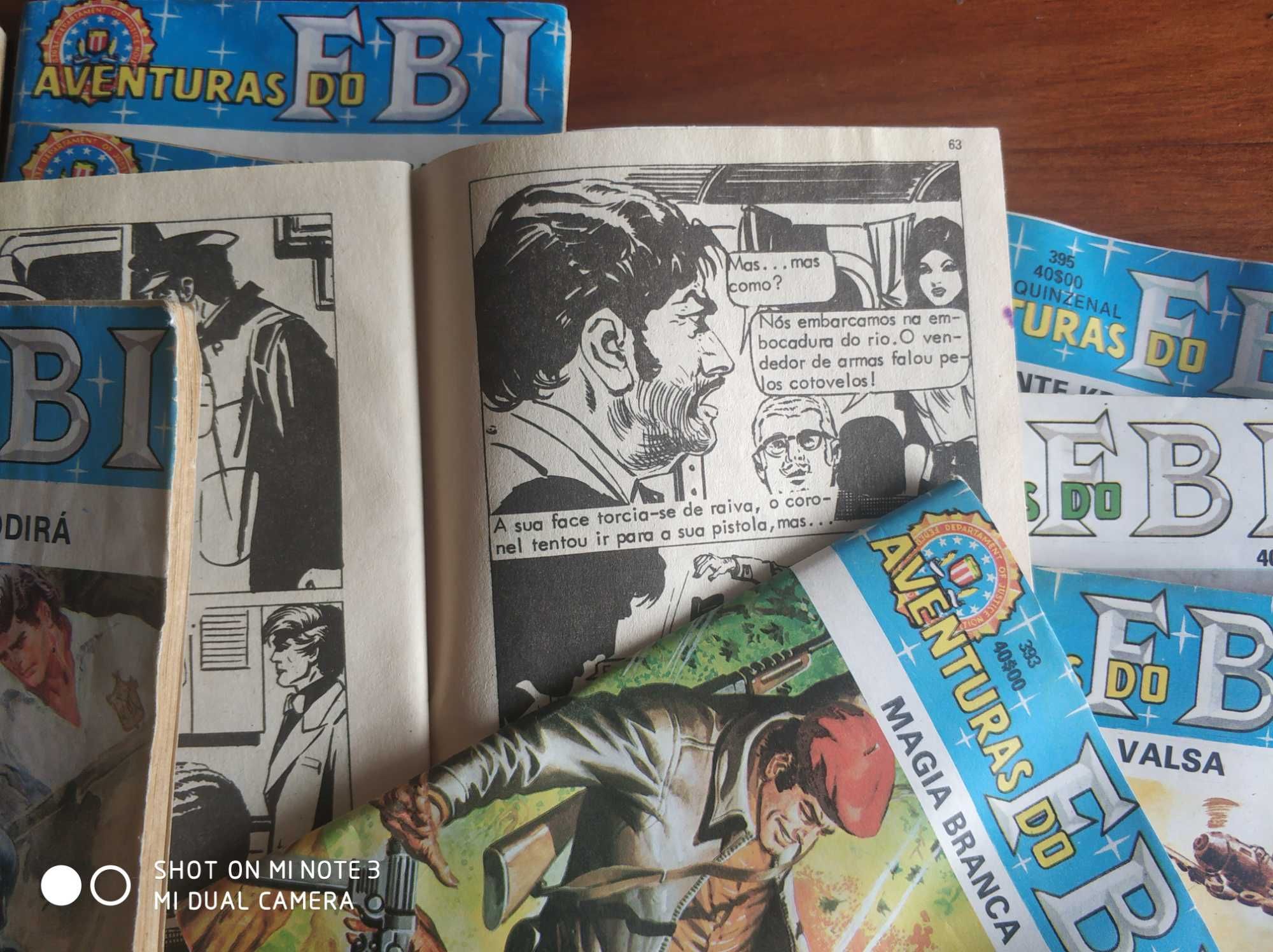 Livros antigos vintage "Aventuras do FBI"