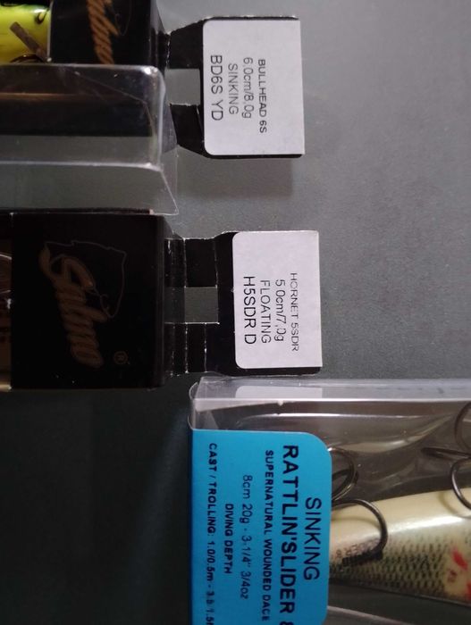 Zestaw - Woblery 3 x SALMO Bullhead Hornet SDR Rattlin's Slider