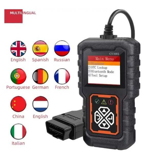 Автосканер CY3001 OBD2, діагностика двигуна, зчитувач кодів
