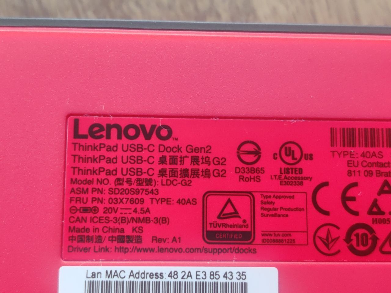 Laptop Lenovo ThinkPad E14 + stacja dokująca