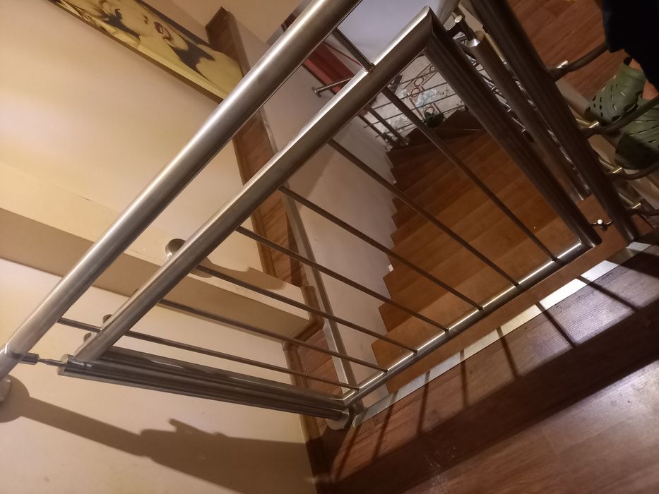 Furtka nierdzewna balkon francuski nierdzewka ze słupkiem
