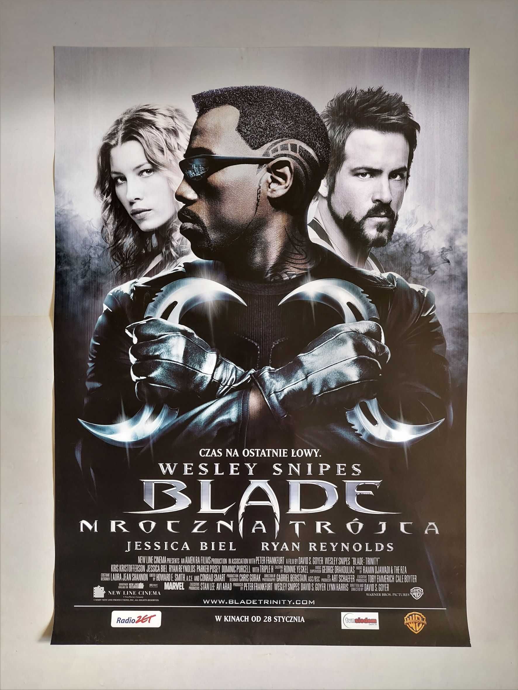 Plakat filmowy oryginalny - Blade Mroczna Trójca