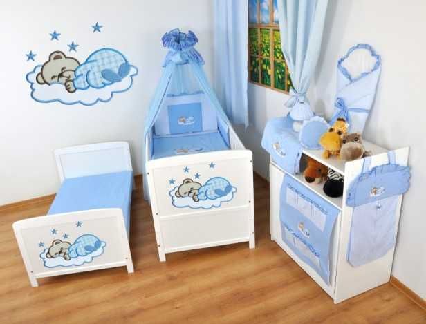 Haftowana 4el.Pościel dziecięca do łóżeczka rozmiar 120x60 oraz 140x70