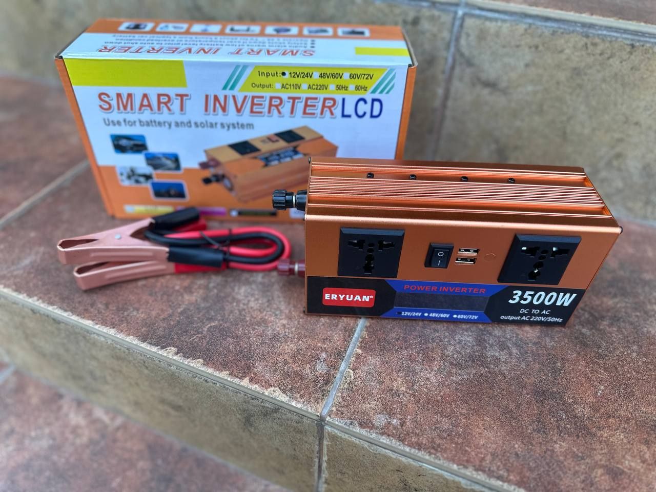 Преобразователь 3500W ‼️Бесперебойник 12-220W Аккумулятор Инвертор