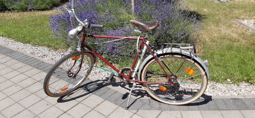 Rower niemiecki Bauer zabytkowy kolekcionerski brooks licznik