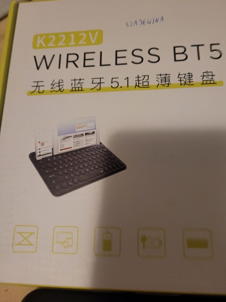 Klawiatura bezprzewodowa delux K2212V