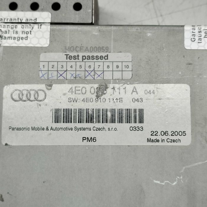 Audi A6 C6 zmieniarka płyt CD 4F003.5111A