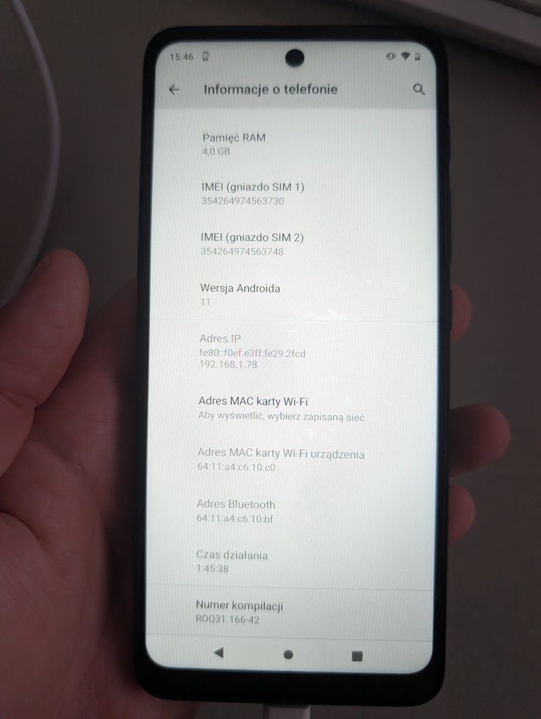 Motorola e40, nowy
